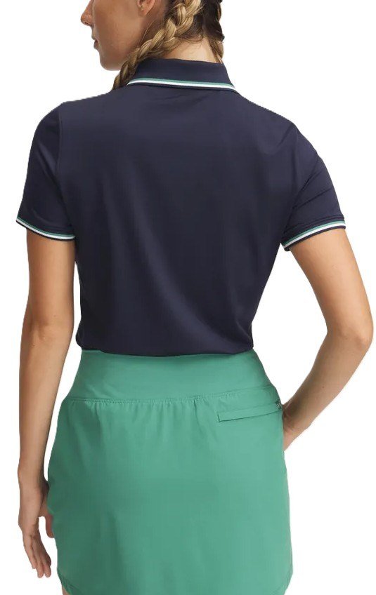 Under Armour Drive SS Rib polo femme, midnight navy