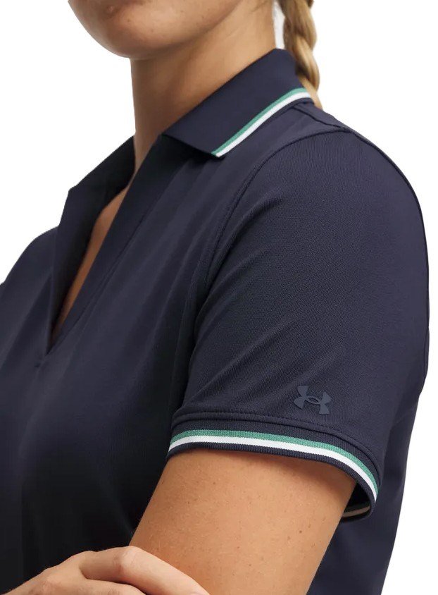 Under Armour Drive SS Rib polo femme, midnight navy