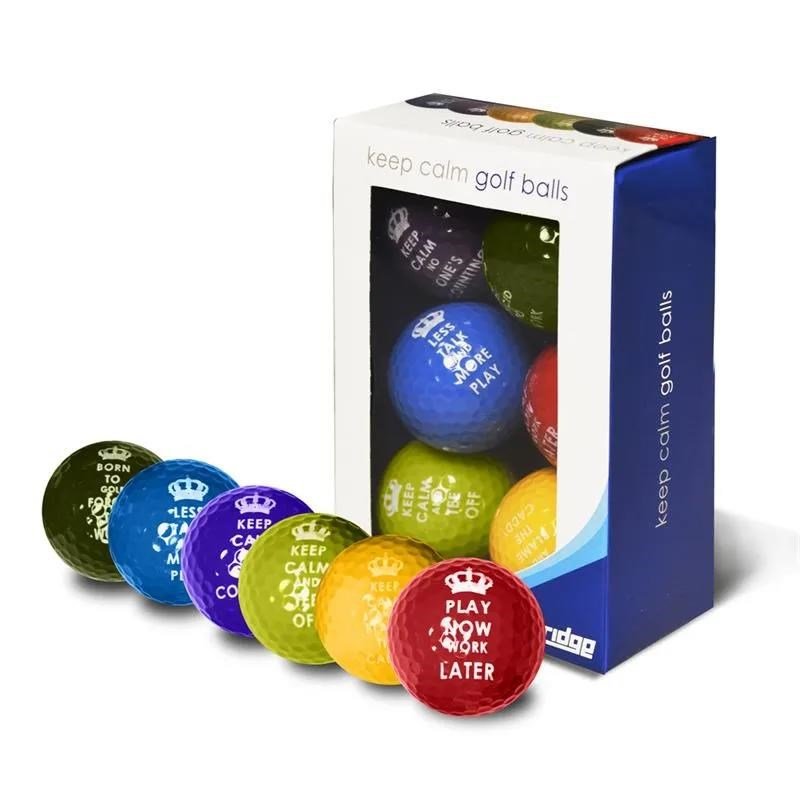 Longridge Keep Calm balles de golf, mix de couleurs