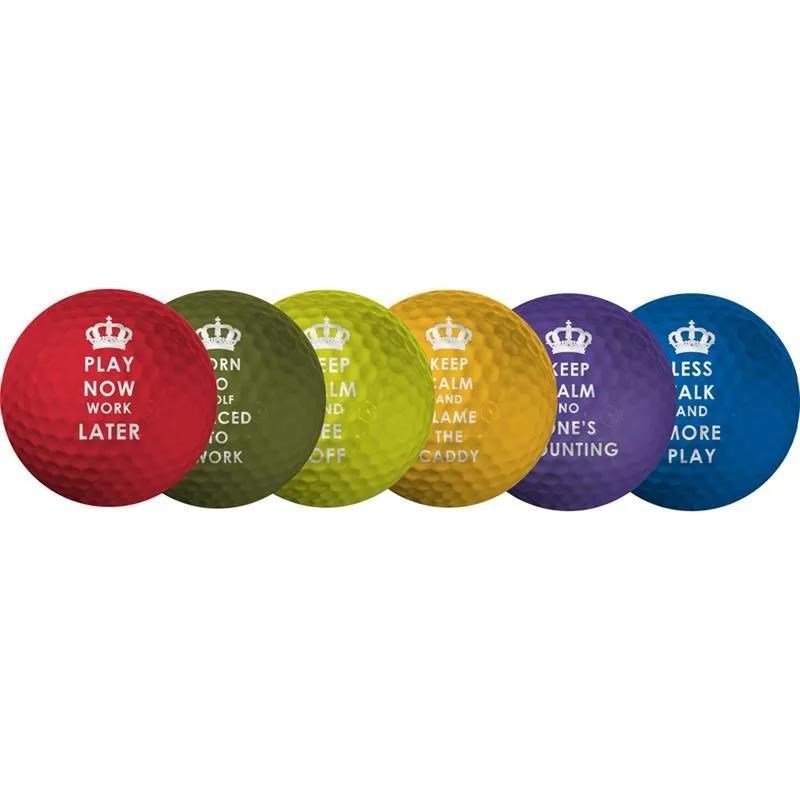 Longridge Keep Calm balles de golf, mix de couleurs