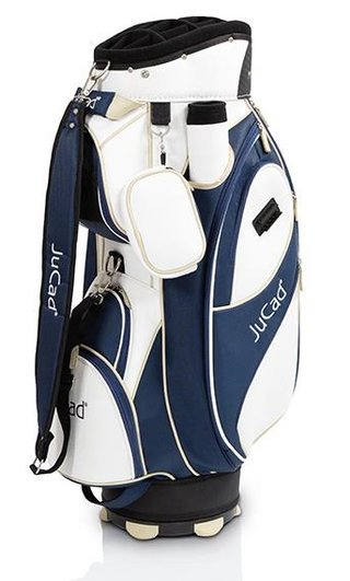 JuCad Style cart bag, blanc/bleu