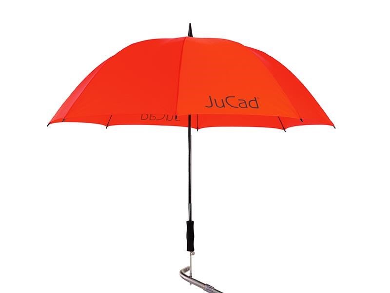 JuCad parapluie de golf télescopique 68" avec épingle, rouge