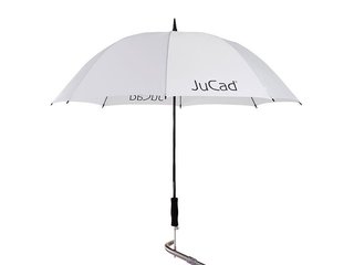 JuCad parapluie de golf télescopique 68" avec épingle, blanc