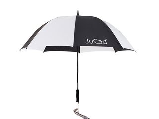 JuCad parapluie de golf télescopique 68" avec épingle, noir/blanc