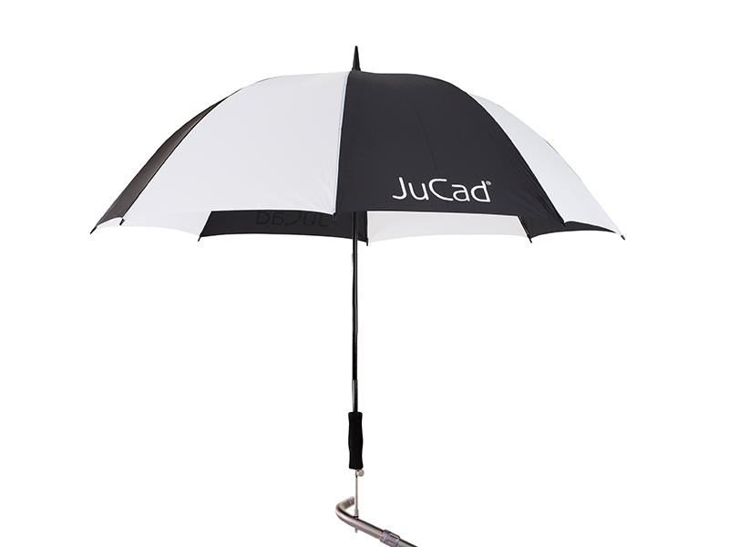 JuCad parapluie de golf télescopique 68" avec épingle, noir/blanc