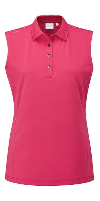 PING Solene sleeveless polo femme, rosebud