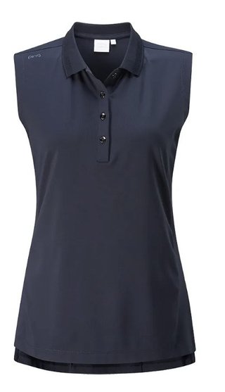 PING Solene Sleeveless polo femme, marine