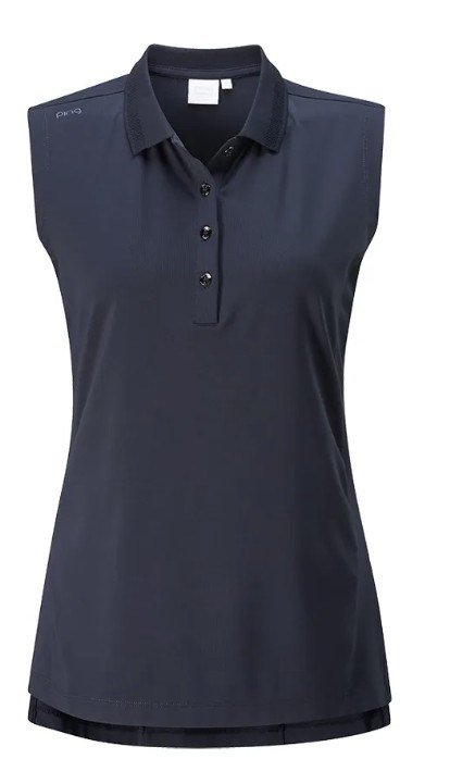 PING Solene Sleeveless polo femme, marine