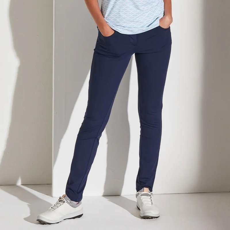 PING Verity II pantalon slim fit femme, marine
