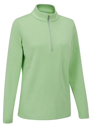 PING Lyla Half Zip Ribbed polaire femme, mint marl
