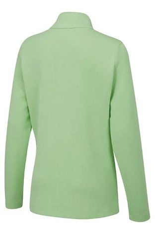 PING Lyla Half Zip Ribbed polaire femme, mint marl