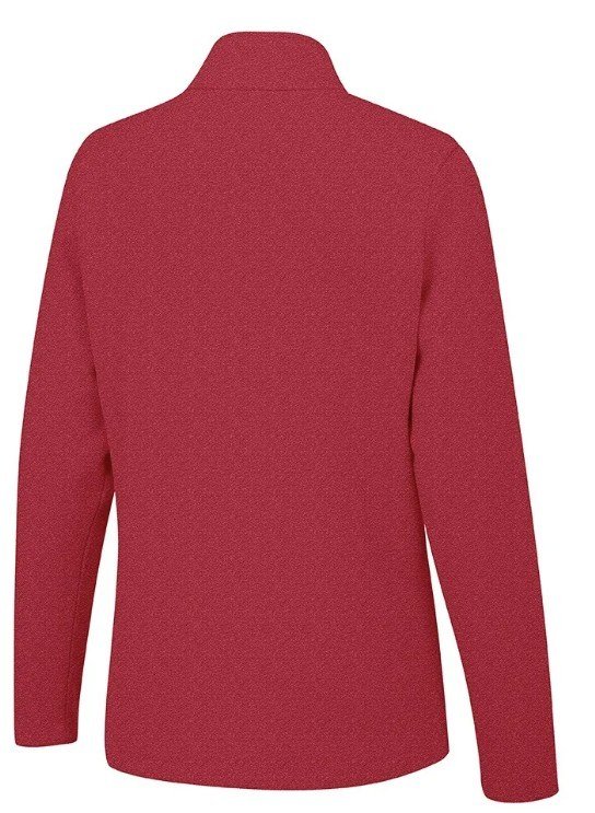 PING Lyla Half Zip Ribbed polaire femme, rich red marl