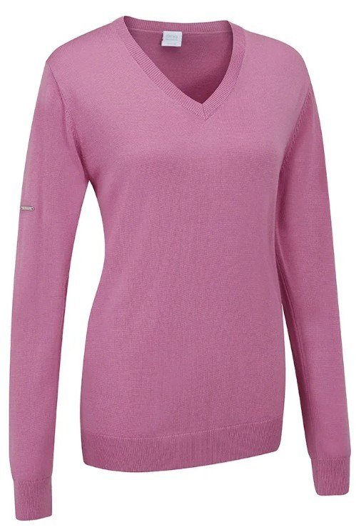 PING Tatton pull col V femme, rose