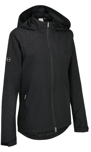 PING Milli Hooded veste imperméable femme, noire