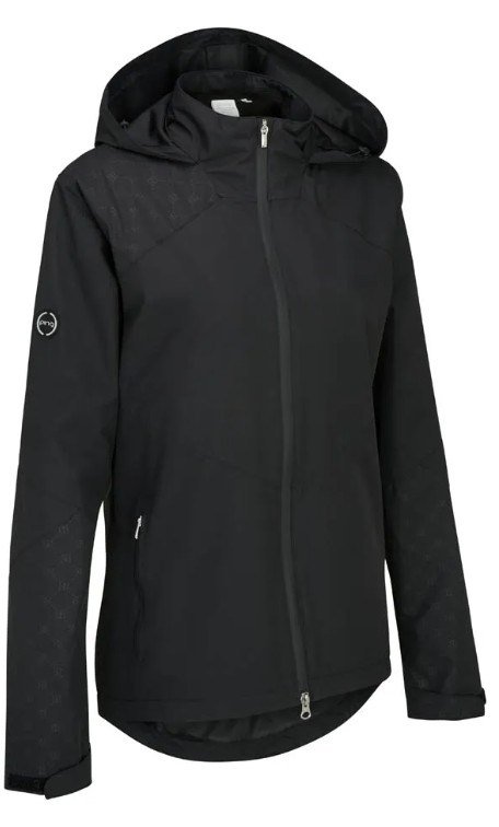 PING Milli Hooded veste imperméable femme, noire