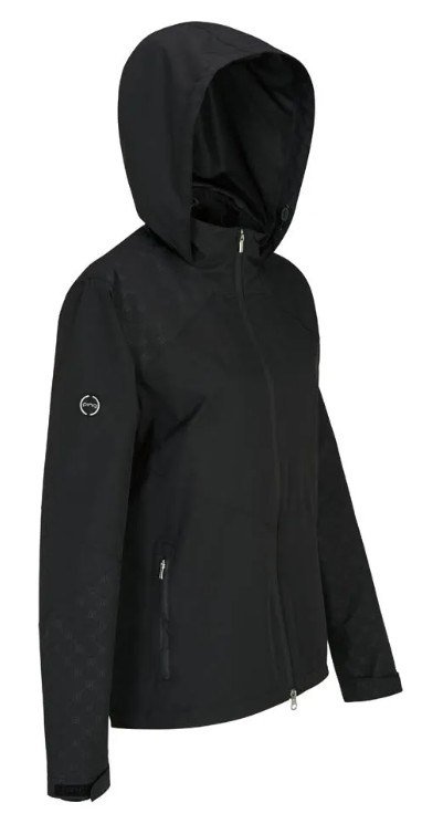 PING Milli Hooded veste imperméable femme, noire