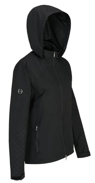 PING Milli Hooded veste imperméable femme, noire