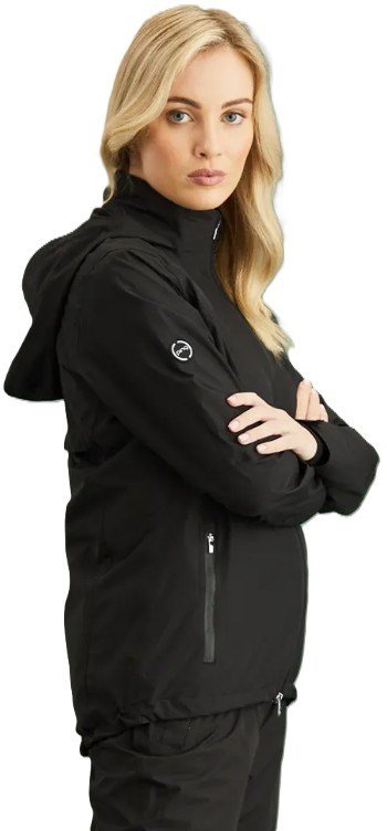 PING Milli Hooded veste imperméable femme, noire