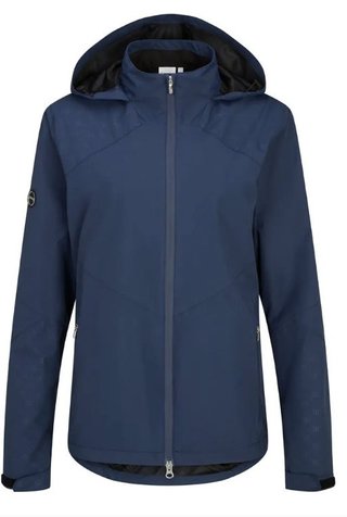 PING Milli Hooded veste imperméable à capuche femme, bleu oxford