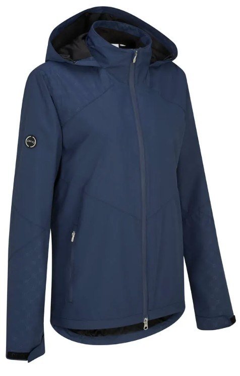 PING Milli Hooded veste imperméable à capuche femme, bleu oxford