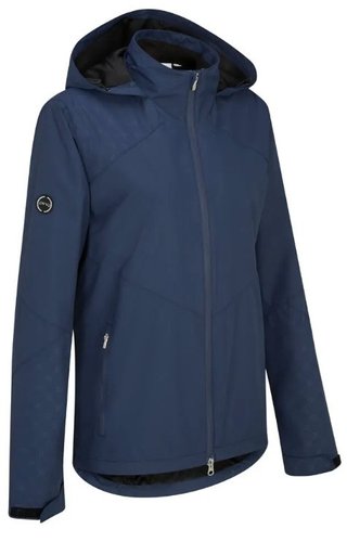 PING Milli Hooded veste imperméable à capuche femme, bleu oxford