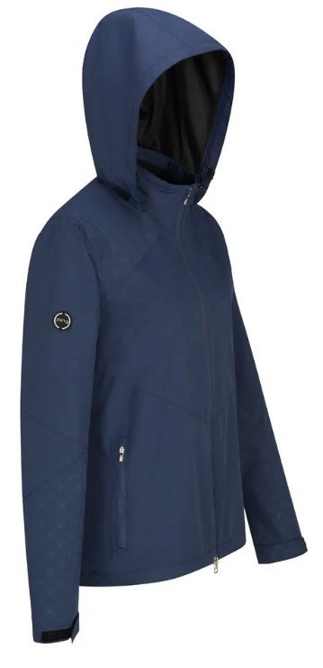 PING Milli Hooded veste imperméable à capuche femme, bleu oxford