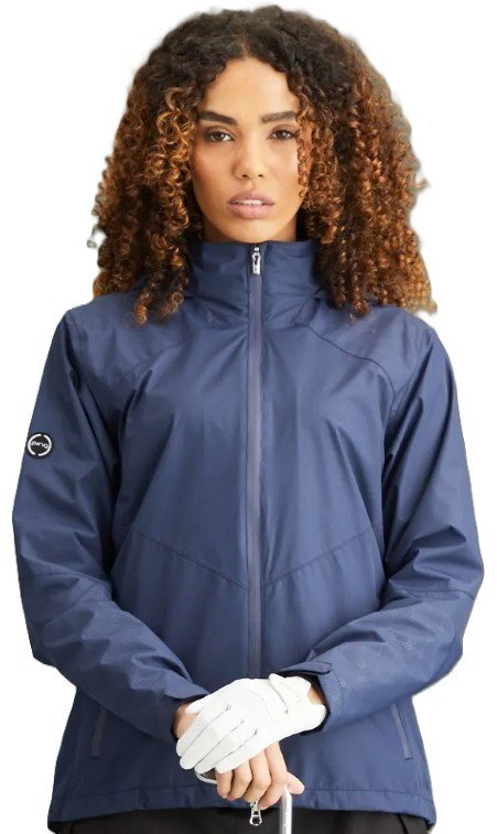PING Milli Hooded veste imperméable à capuche femme, bleu oxford