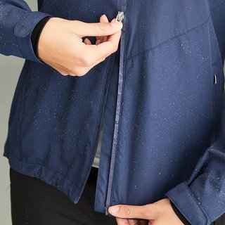 PING Milli Hooded veste imperméable à capuche femme, bleu oxford