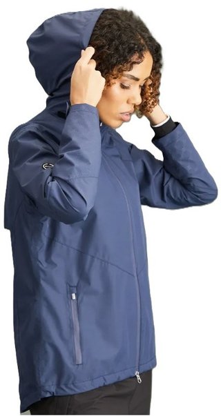 PING Milli Hooded veste imperméable à capuche femme, bleu oxford