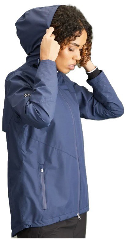 PING Milli Hooded veste imperméable à capuche femme, bleu oxford