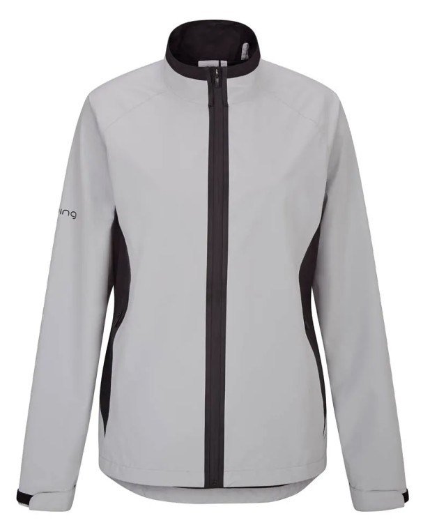 PING Stevie veste imperméable femme, gris/noir