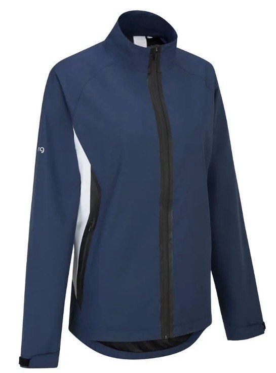 PING Stevie veste imperméable femme, bleu/blanc