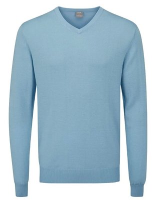 PING Sullivan V-Neck pull homme, bleu ciel