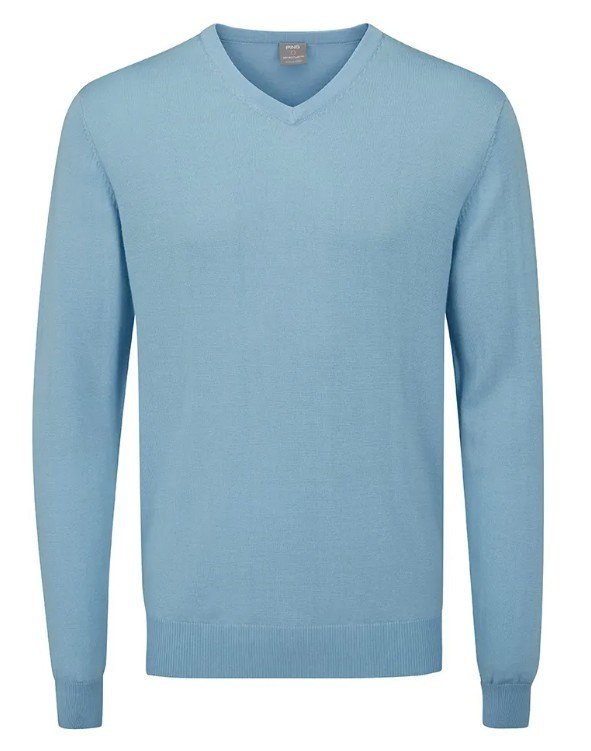 PING Sullivan V-Neck pull homme, bleu ciel