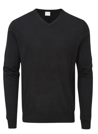 PING Sullivan pull col V homme, noir