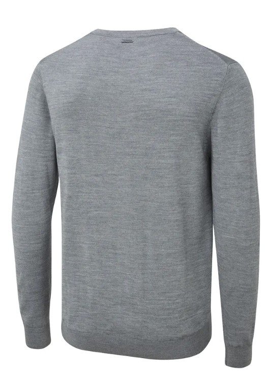 PING Sullivan pull col V homme, french grey marl