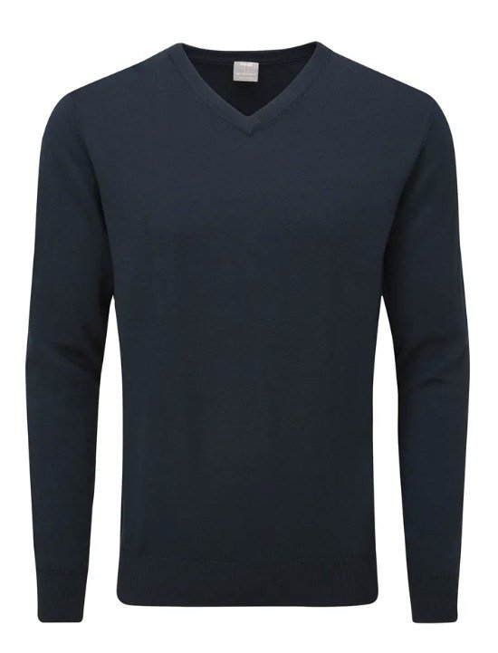PING Sullivan pull homme col V, navy