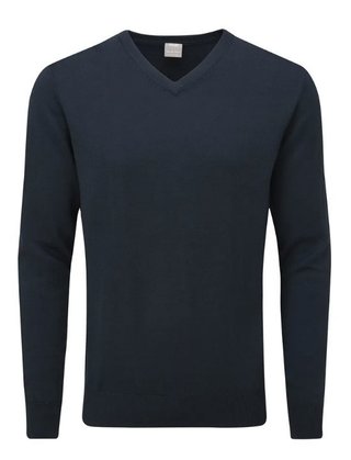 PING Sullivan pull homme col V, navy