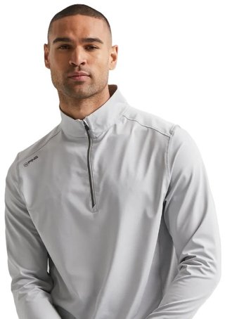 PING Latham Half Zip pull homme mi-couche, pearl grey