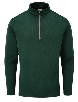 PING Ramsey half zip ribbed fleece pull homme, pine