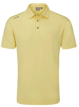 PING Lindum polo homme, jaune citron