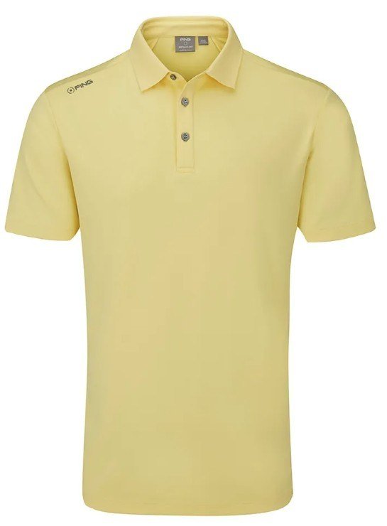 PING Lindum polo homme, jaune citron