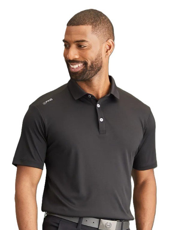 PING Lindum polo homme, noir
