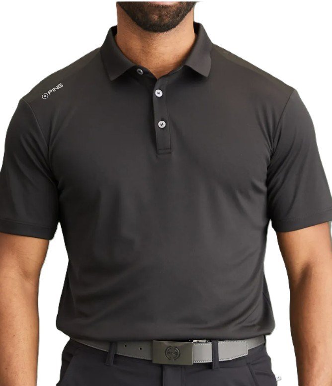 PING Lindum polo homme, noir
