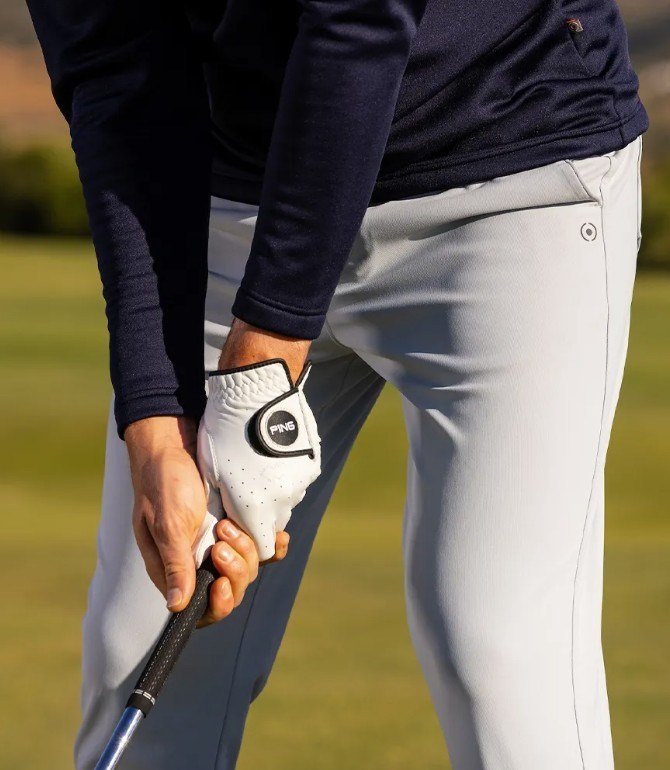 PING Tour Tapered Fit pantalon homme, pearl grey