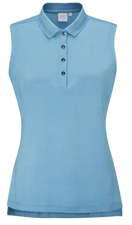 PING Solene Sleeveless polo femme, laguna