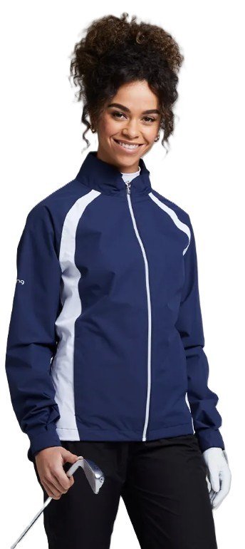 PING Freda veste imperméable femme, oxford blue/blanc