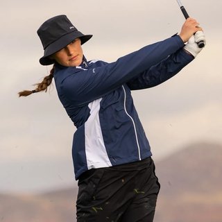 PING Freda veste imperméable femme, oxford blue/blanc