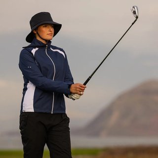PING Freda veste imperméable femme, oxford blue/blanc