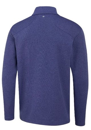 PING Ramsey half zip ribbed fleece pullover homme, twilight marl